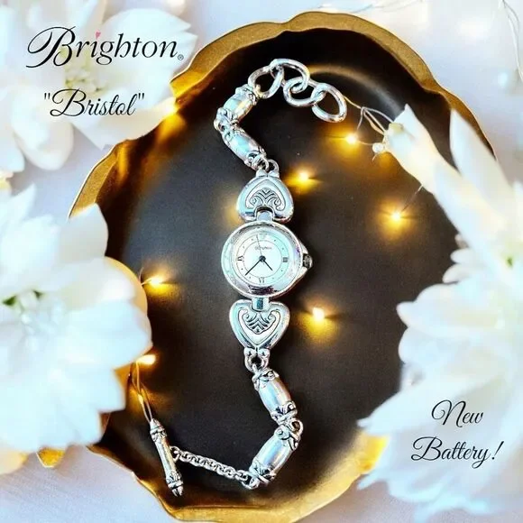 Retired! Brighton. New in box. Silver Brighton women’s watch with hearts s-l400.jpg main image 4